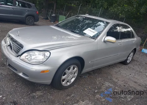 2001 Mercedes-Benz S 500 from USA, damaged, VIN WDBNG75JX1A155743